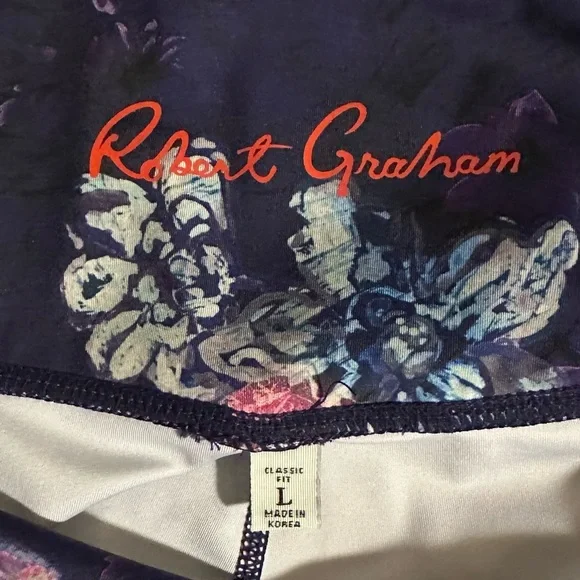 Robert Graham High-waist Leggings with Floral Print - Size L - Picture 3 of 4